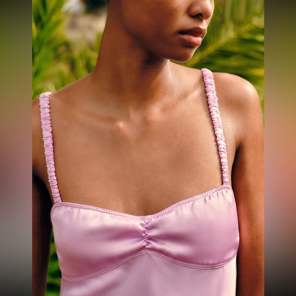 Satin effect midi slip dress M - Picture 4 of 11